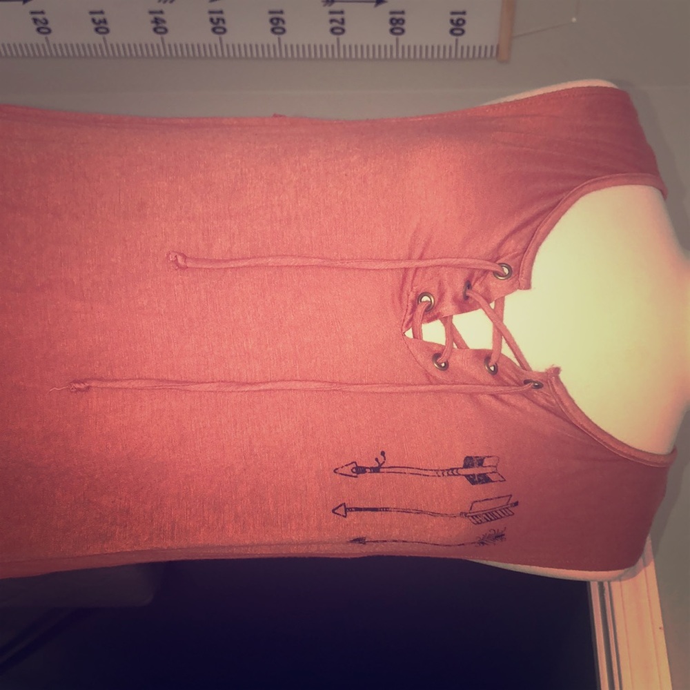 Arrow tie up arrow/elephant tank top